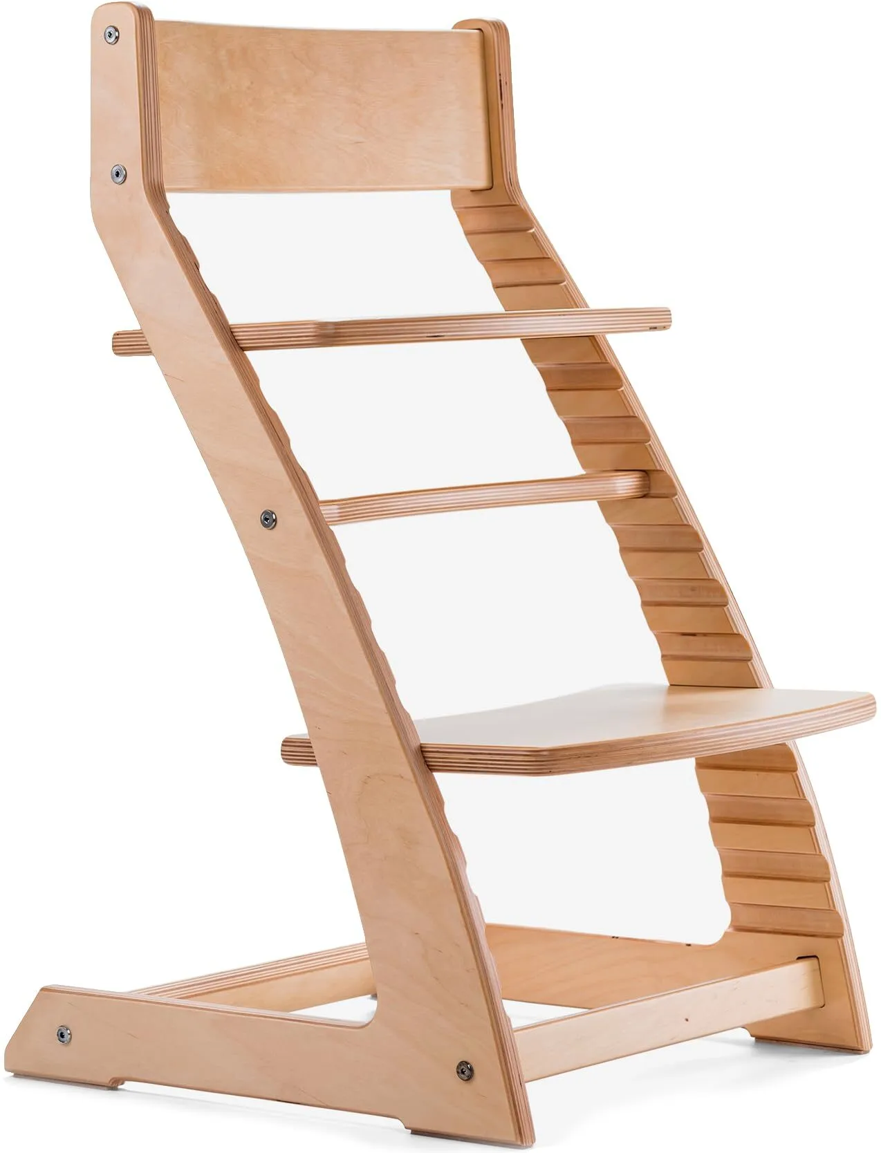 Chaise haute de salle à manger pour bébés et tout-petits - Chaise haute en bois à hauteur réglable - Siège de salle à manger Montessori pour enfants de 3 ans à 200 lb | combohome 1