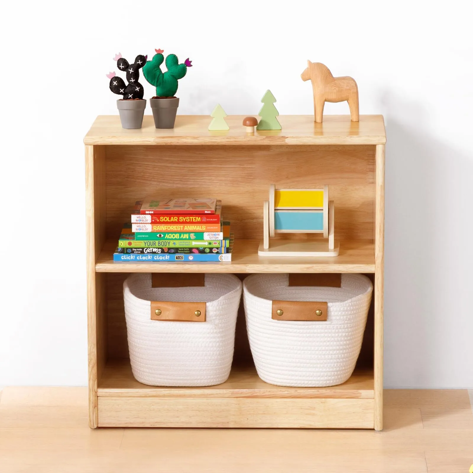 Étagère de rangement d&39;angle en bois à 3 niveaux, étagère d&39;exposition Montessori, petite étagère pour chambre d&39;enfant 1