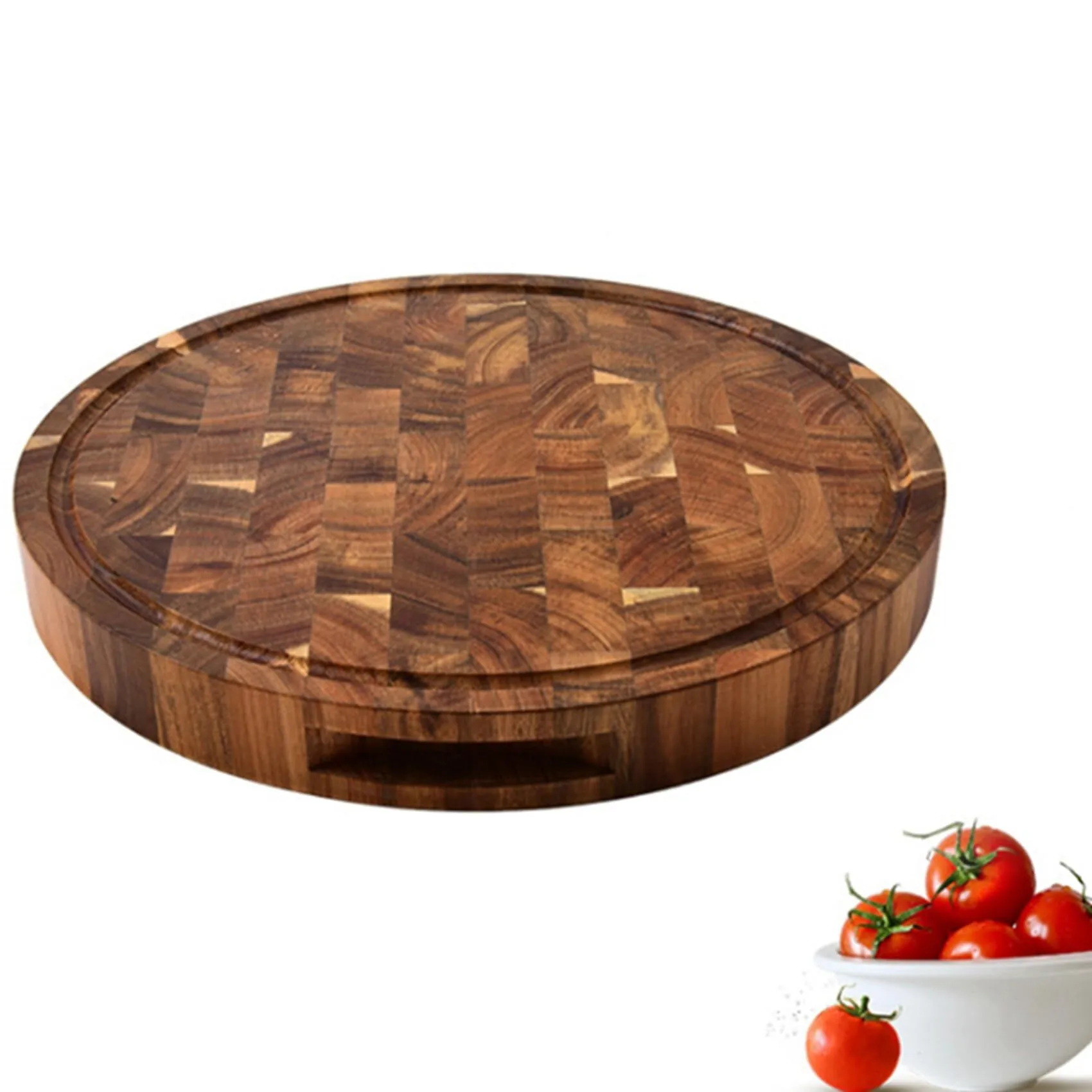 Combohome Acacia 2 x Wooden Butcher Chopping Boards for Meat Cutting 1