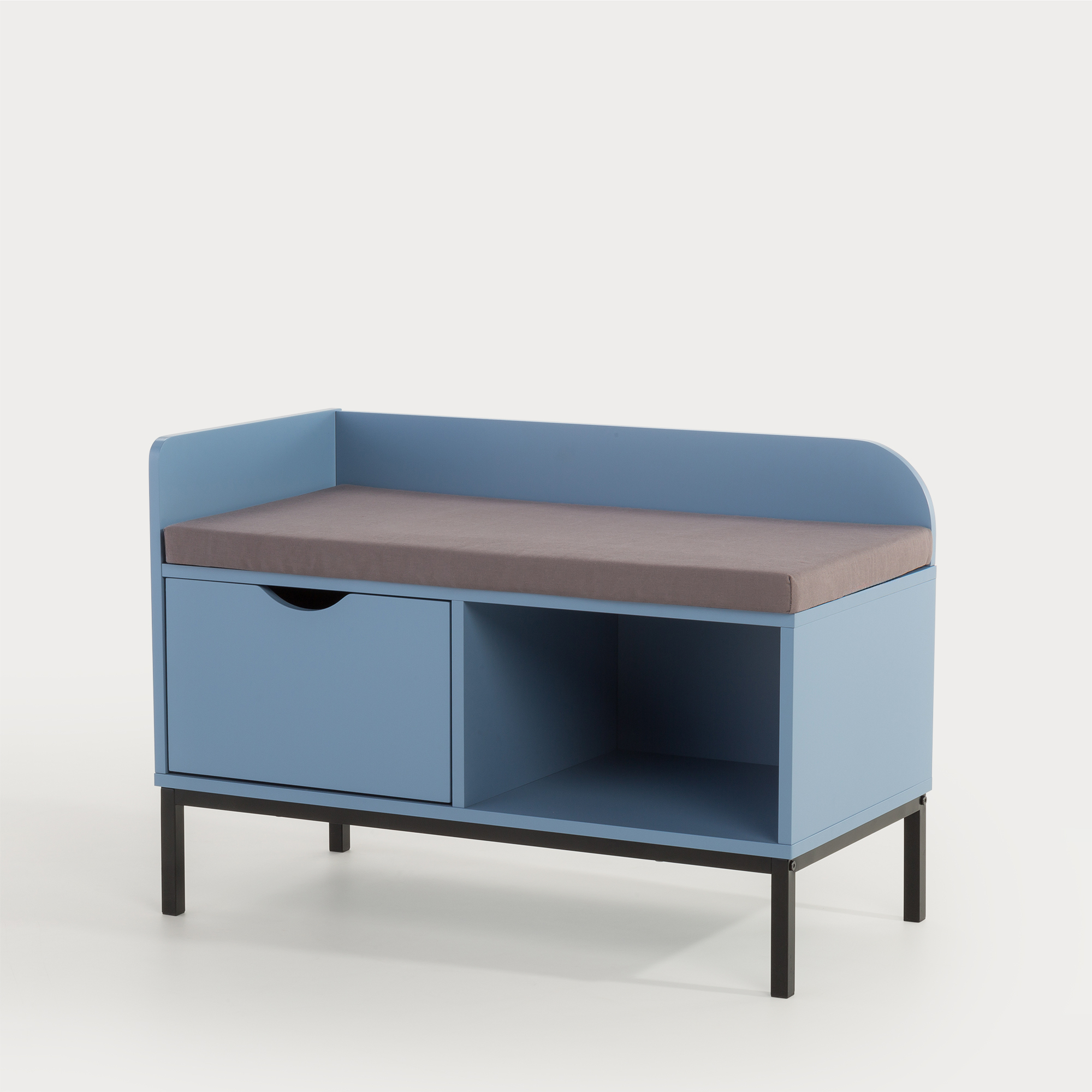 Chaussures de chambre banc / chaussures Armoire / table de chevet / bibliothèque / coffre de tiroirs / table de bureau bleu 1