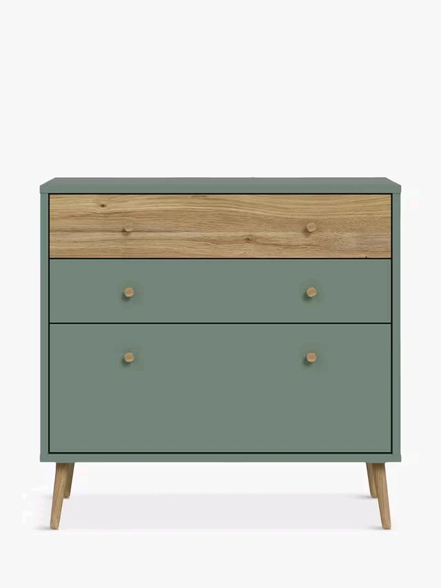 Wood Chest of Drawer for Livingroom,89.5x41.5x86.5cm,Green Color 1
