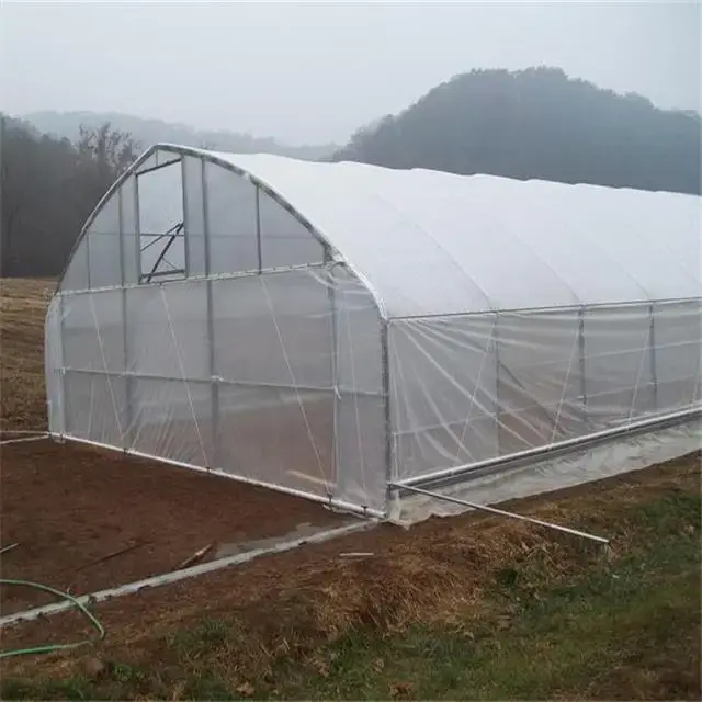Large Tunnel Greenhouse Green PE Mesh Fabric 140g/m2 - - Oone 2