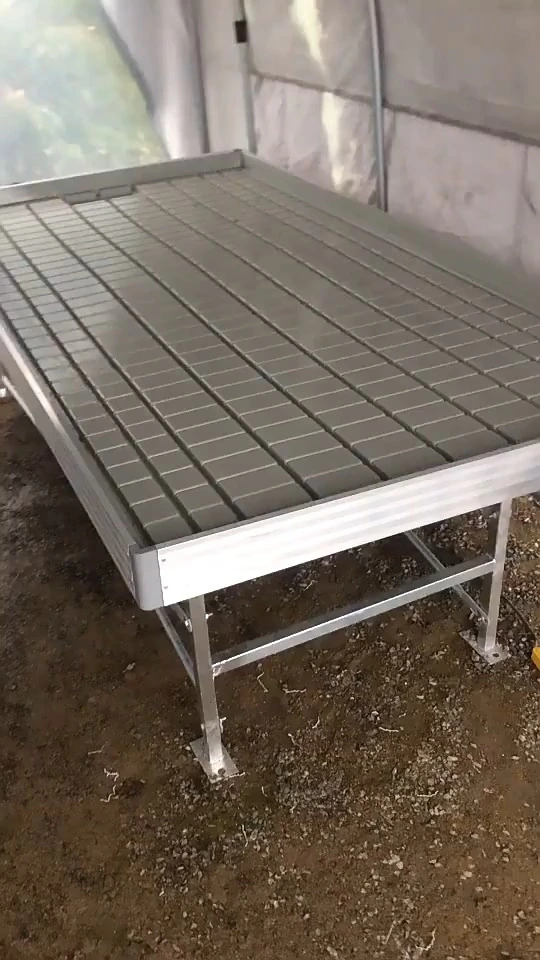 Bancs de pépinière de serre à vendre, banc roulant/lit de semence de marée à plateau de flux et de reflux 1