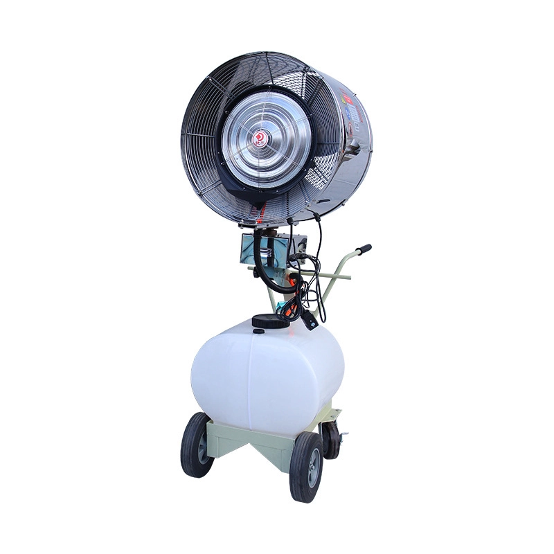 Mobile spray fan water mister atomization humidification dust removal misting disk cooling dust centrifugal spray industrial 1