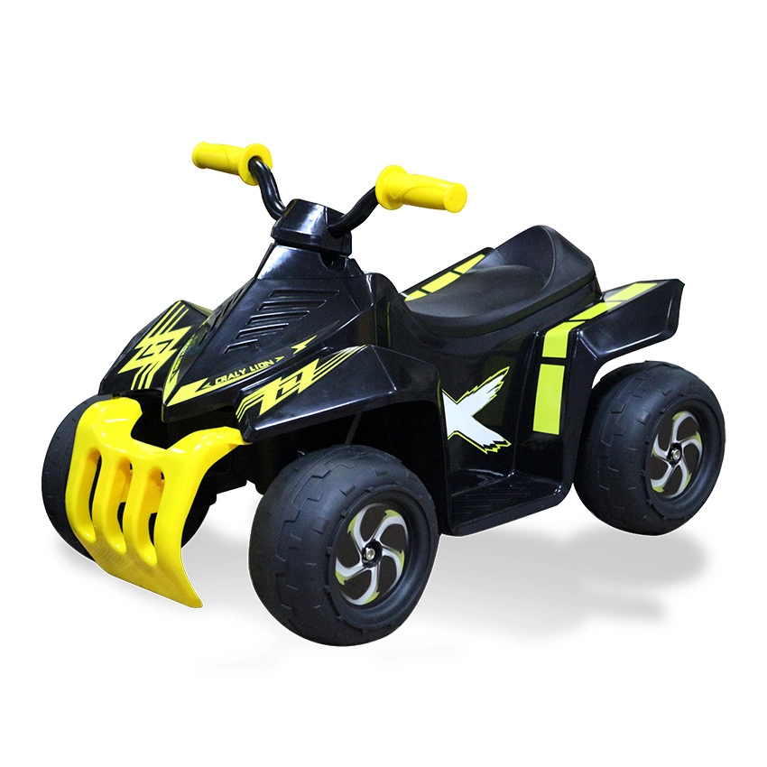 6V Kinder-Rutschspielzeug, 4-Rad-Quad-ATV-Spielauto mit Profilreifen, Gummigriffen, Druckknopf-Gaspedal 1