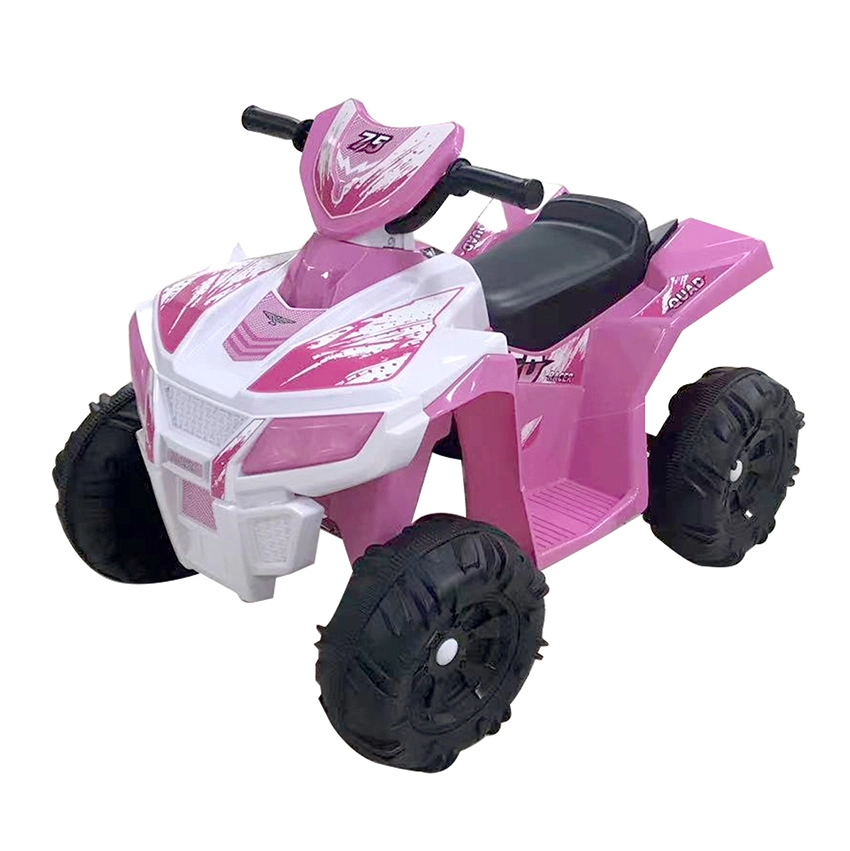 ATV Elektrik Berkendara Anak 12V, Mainan Mobil Quad Roda 4 dengan Musik Kecepatan Maks 3mph, Ban Berinjak, Lampu Depan LED 1