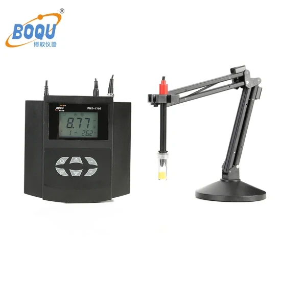 Modelo de laboratorio Boqu Phs-1705 que mide cada analizador de pH de sobremesa de la industria de tratamiento de agua y agua 1