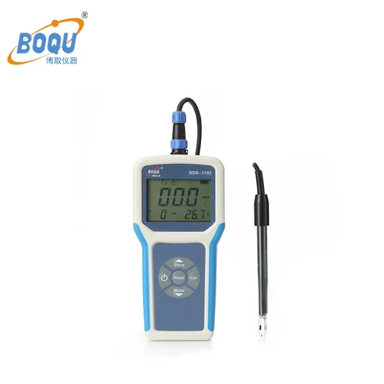Boqu Dds-1702 Modelo Económico Medición de Residuos/Aguas Residuales/Medidor de Conductividad Portátil de Agua Efluente de la Industria 1