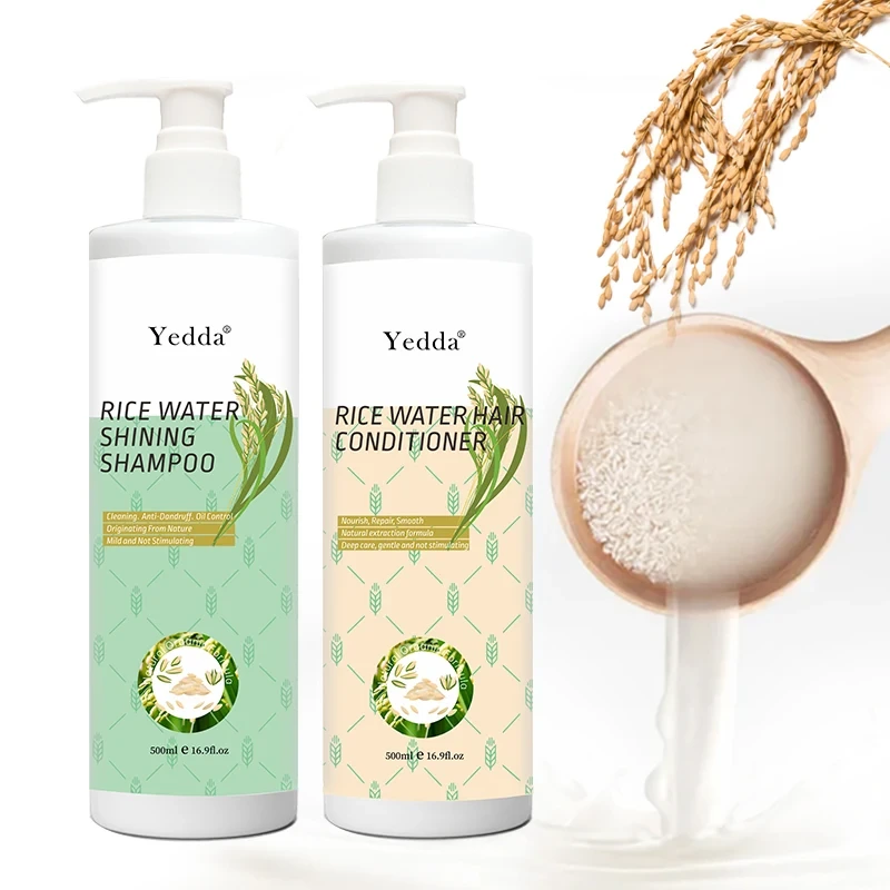 Großhandel Haarwuchs-Reiswasser-Shampoo und Spülung 1