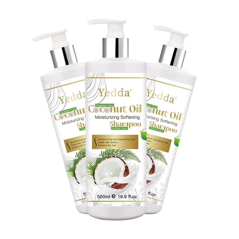 Ensemble shampoing et revitalisant sans sulfate d'huile biologique de noix de coco 1