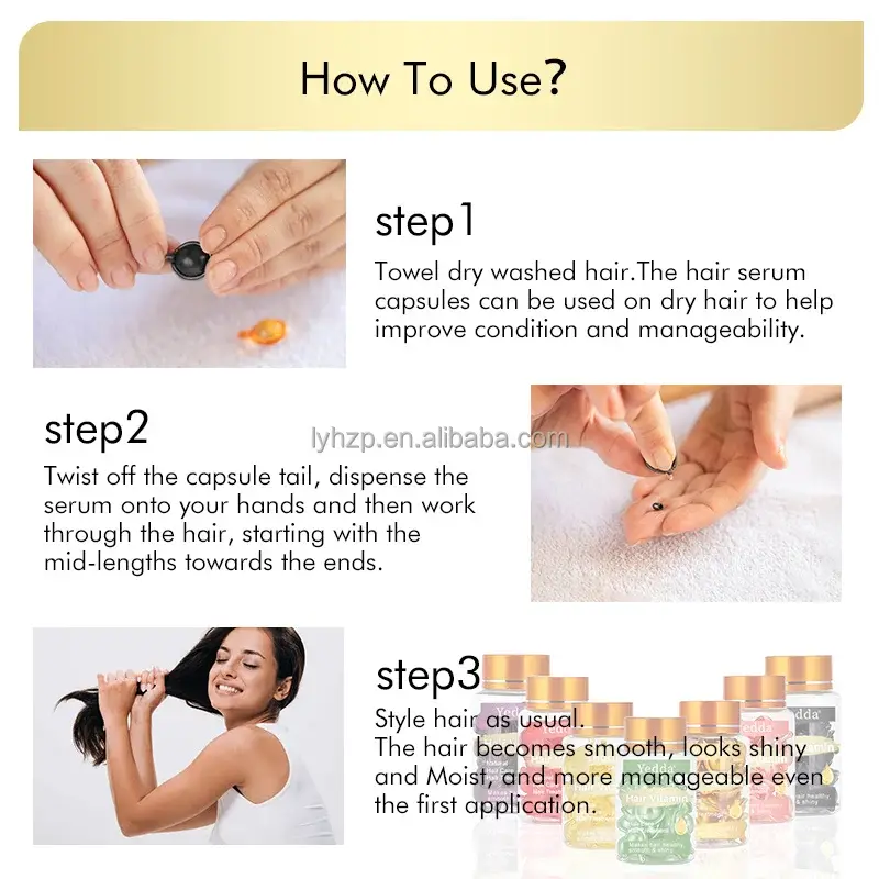 Hair Capsules Oil LYJN-001 Professional Salon/at Homesupply 5