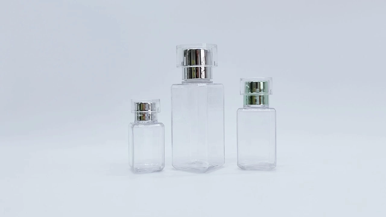 Glamorous 15ml/30ml/50ml sample sack Clear transparent PET Shampoo conditioner bottle 1