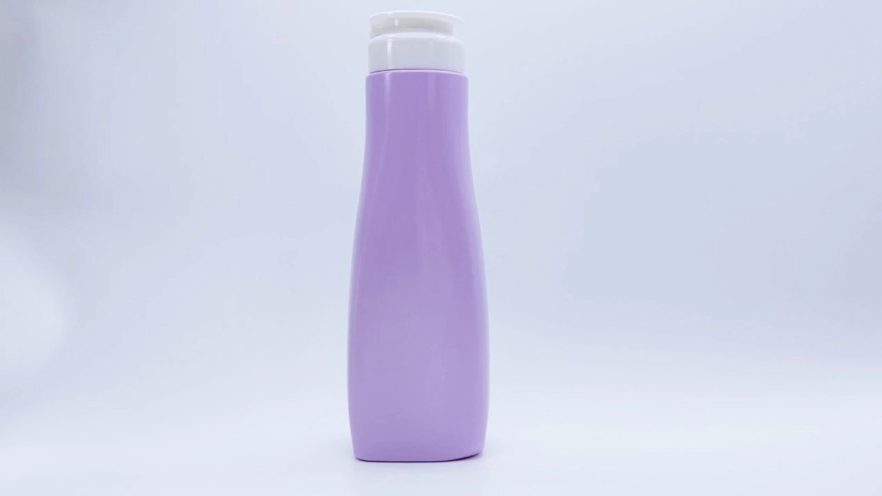 Glamorous 550ml PE/PET Pueple Shampoo conditioner bottle for Skin care Packaging 1