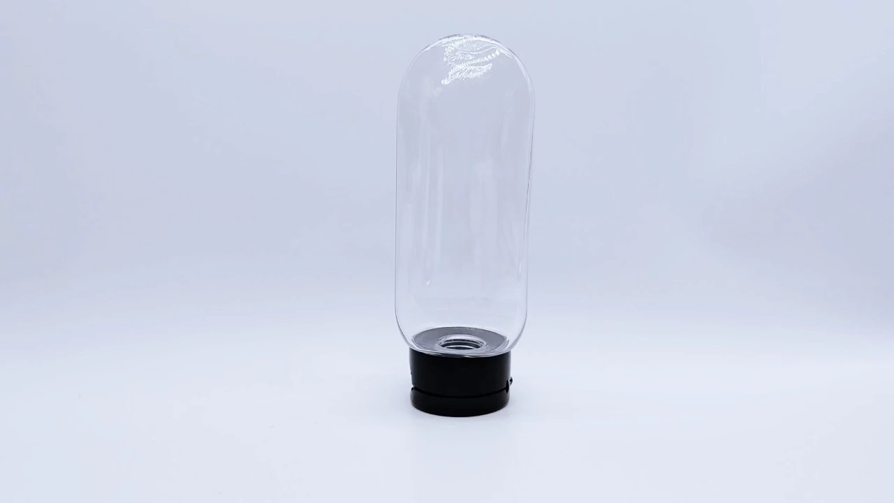 Glamorous 220ml transparent PET Shampoo conditioner bottle for Skin care Packaging 1