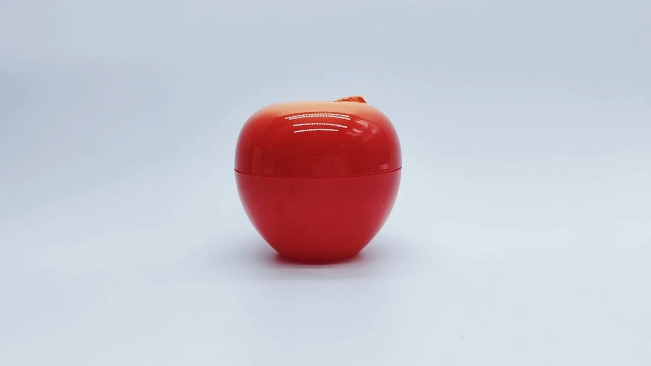 Glamouröses 30 g Kirsch-Sahneglas aus PET in Fruchtform mit Doppelwand 1