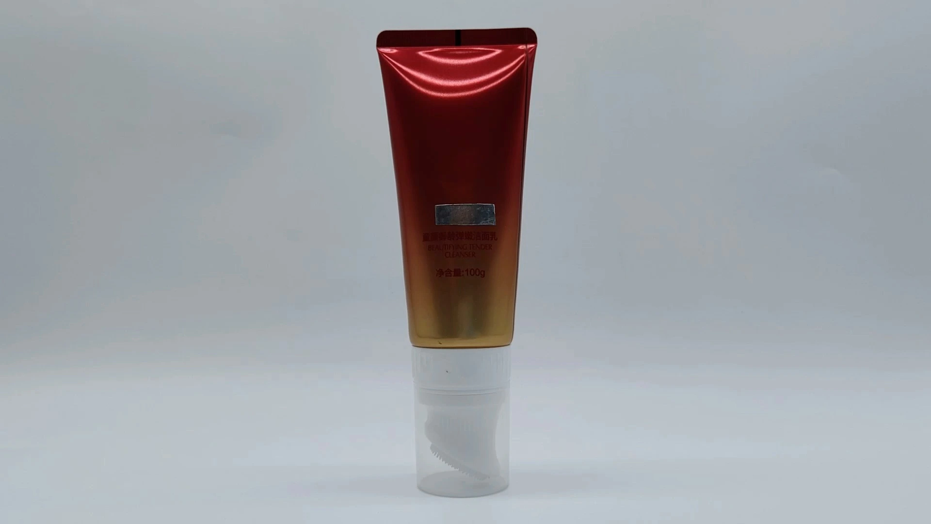 Tubo ovalado plano personalizado para protector solar y crema facial, loción mate para el cuidado de la piel, tubo de envasado cosmético. 1