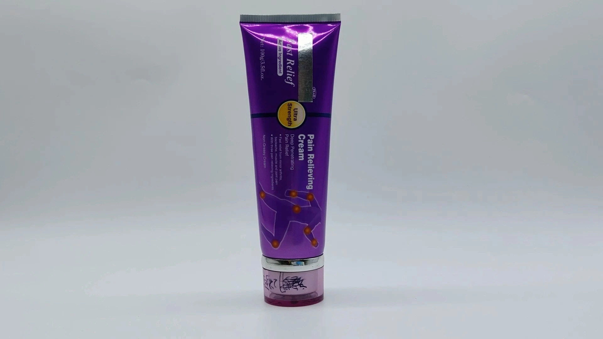 Tubo ovalado plano personalizado para protector solar y crema facial, loción para el cuidado de la piel en color negro mate y verde, tubo de embalaje cosmético. 1