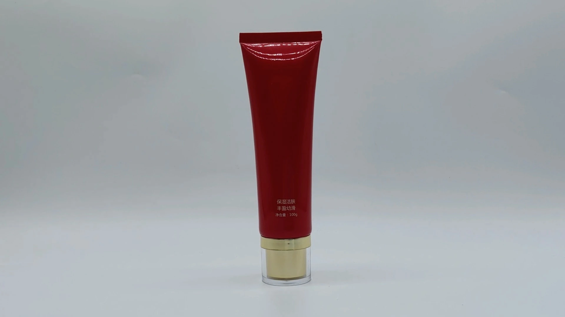 Cubierta superior de concha de tubo cosmético extruido de plástico y aluminio personalizado para tubo de loción y crema facial brillante OEM 1