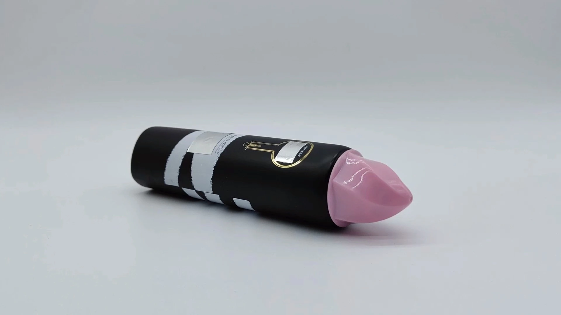 Tubo de crema de manos redondo negro personalizado en varios tamaños 40 ml, 50 ml y 100 ml 1