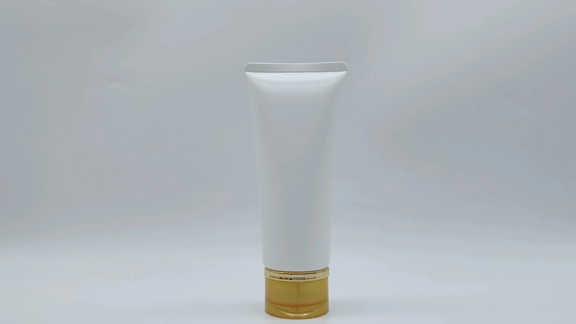 Crema de manos de plástico blanco perla de 100 ml y 120 ml, limpiador de maquillaje, cuidado de la piel y limpieza facial, tubo con tapa abatible. 1