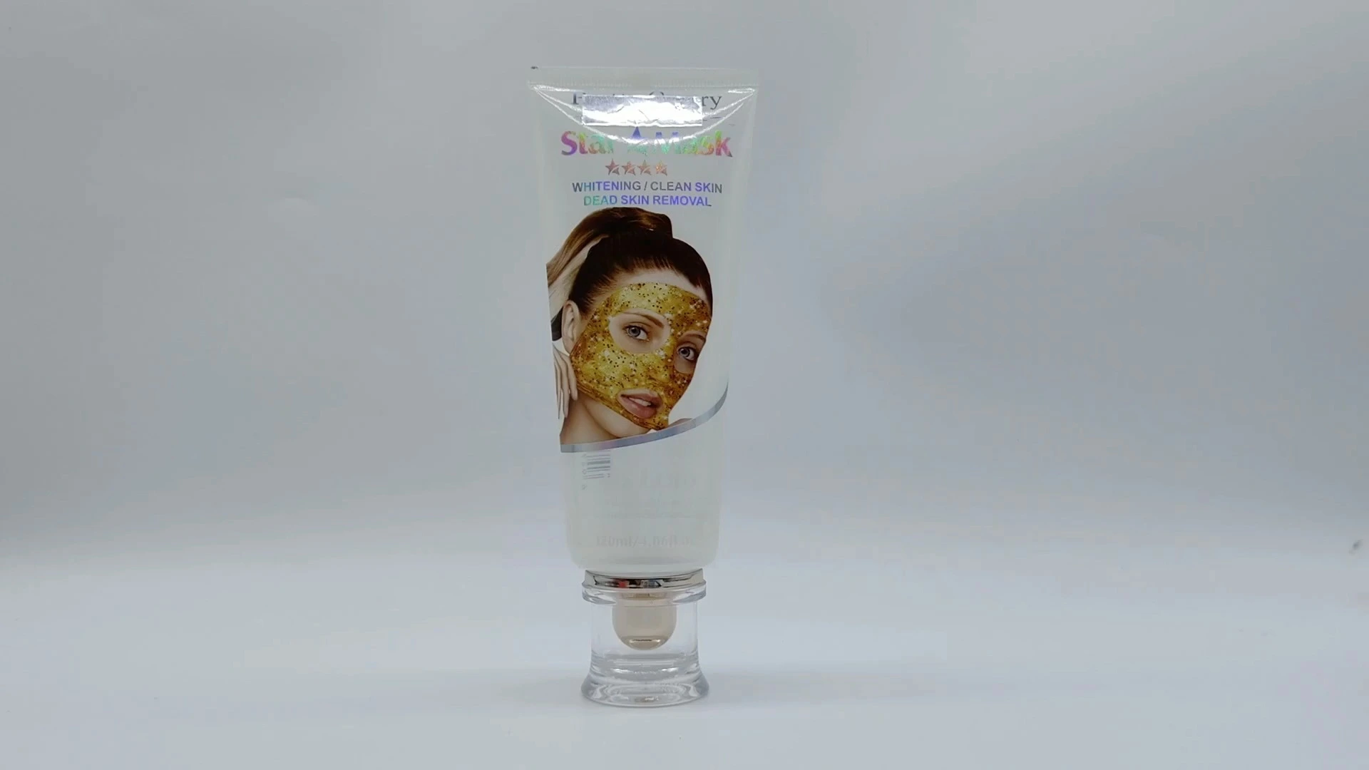 Crema limpiadora facial, tubo de plástico blanco suave para envases cosméticos para el cuidado de la piel. 1