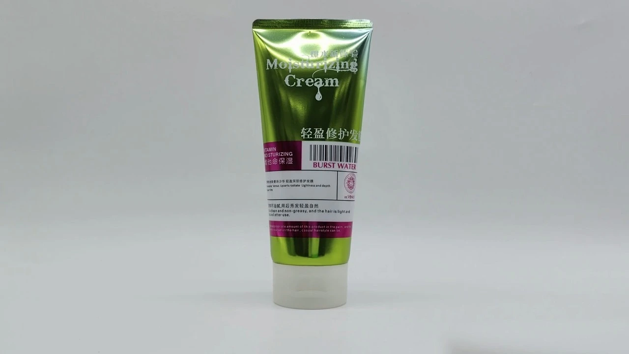 Tubo de embalaje de protector solar cosmético de tubo plano ovalado con impresión UV respetuoso con el medio ambiente 1
