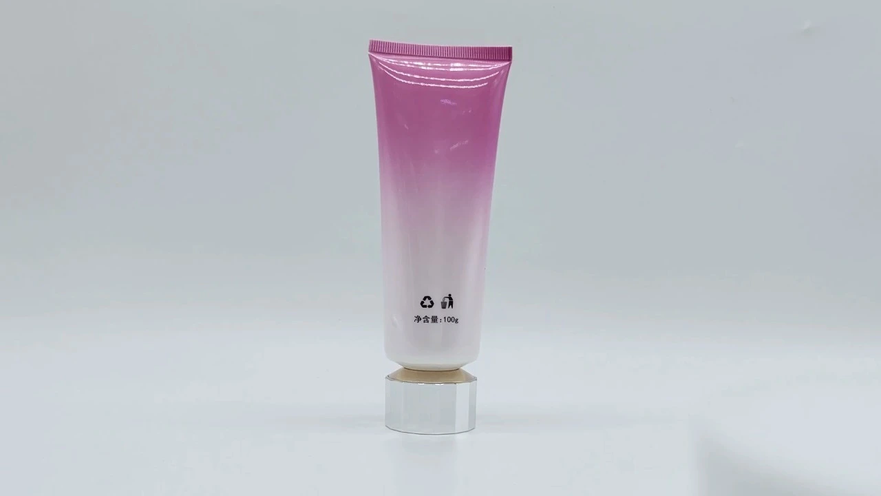 Custom wholesale 100ml cosmetics skincare packaging tubefor face cream sunscreen cream hand cream 1