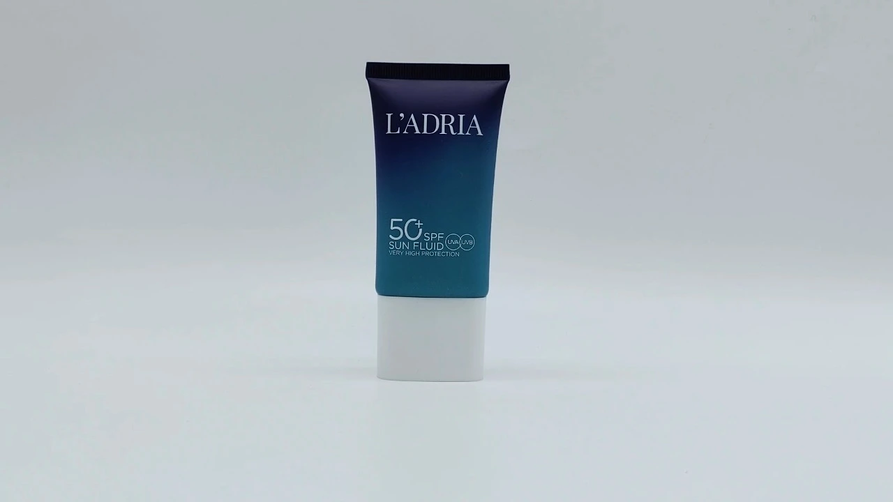 48ml 50ml cosmetic plastic packaging, flat oval aluminum plastic tube, sunscreen tube packaging 1