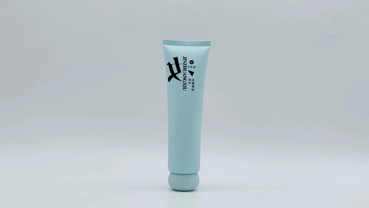 Cosmetic plastic Blue Color Facial Cleanser Eye Cream Toothpaste sunscreen cream packaging Tube 1