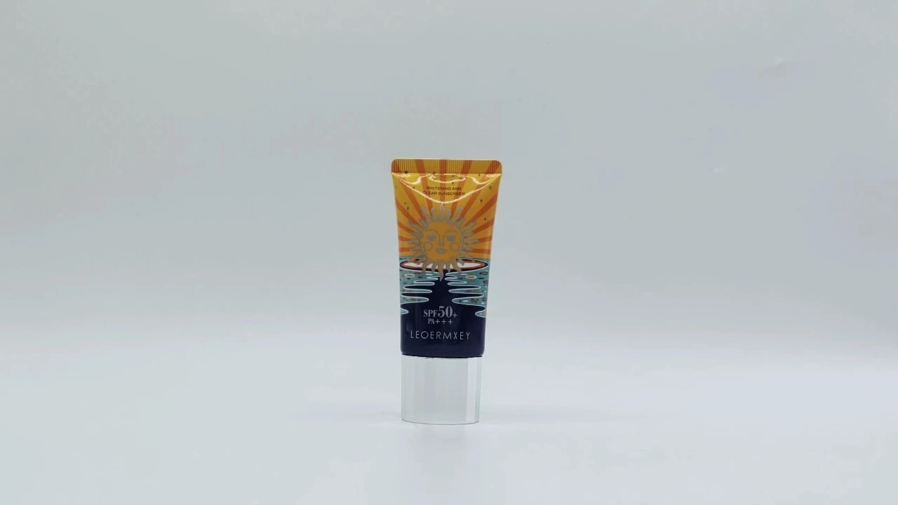 Customized cosmetic plastic extrusion packaging tube for face and hand cream with flip cover 1