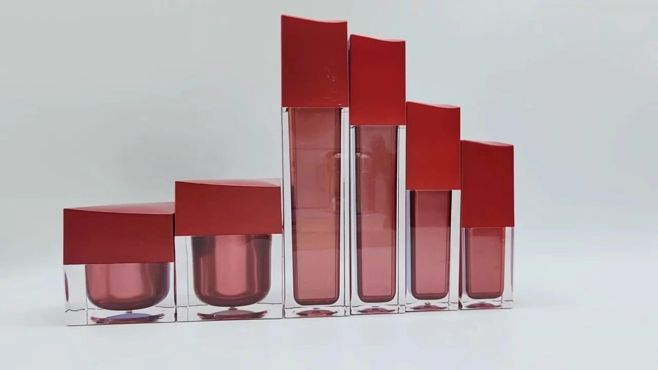 100ml 50ml 40ml 20ml Custom Cosmetic Plastic Square Essential Oil Essence Spray Packaging Bottles 1