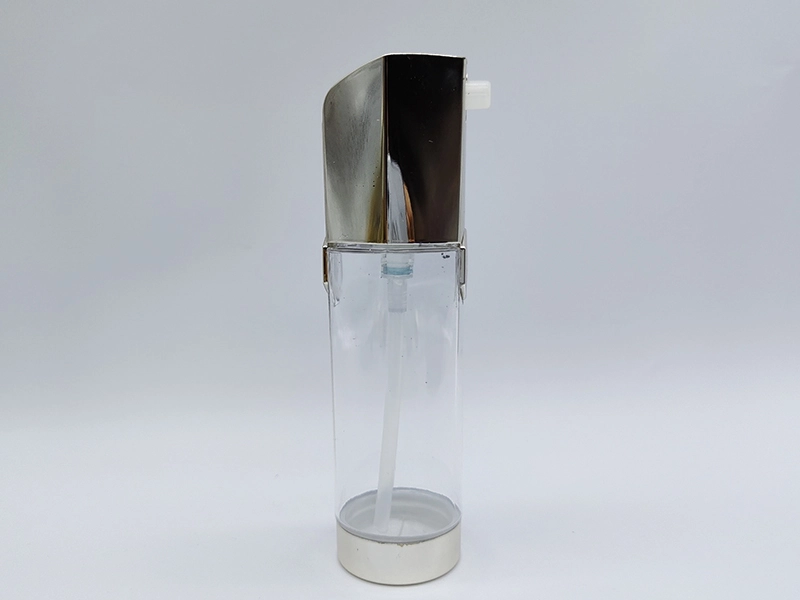 Botellas de PE-plástico-PS-PET con tapa galvanizada, tamaño estándar de 60 ml, para loción, esencia, champú y cosméticos. 1