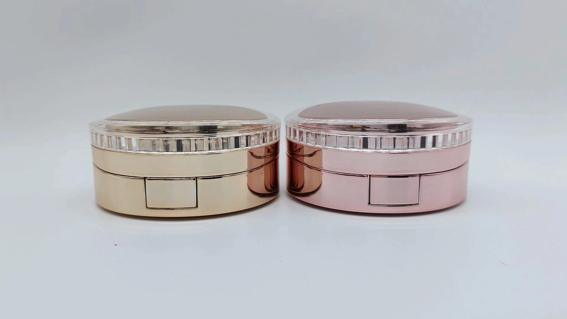 Supply electroplated rose gold, gold, round air cushion box BB cream liquid foundation sub packaging empty box cosmetics packaging containers 1