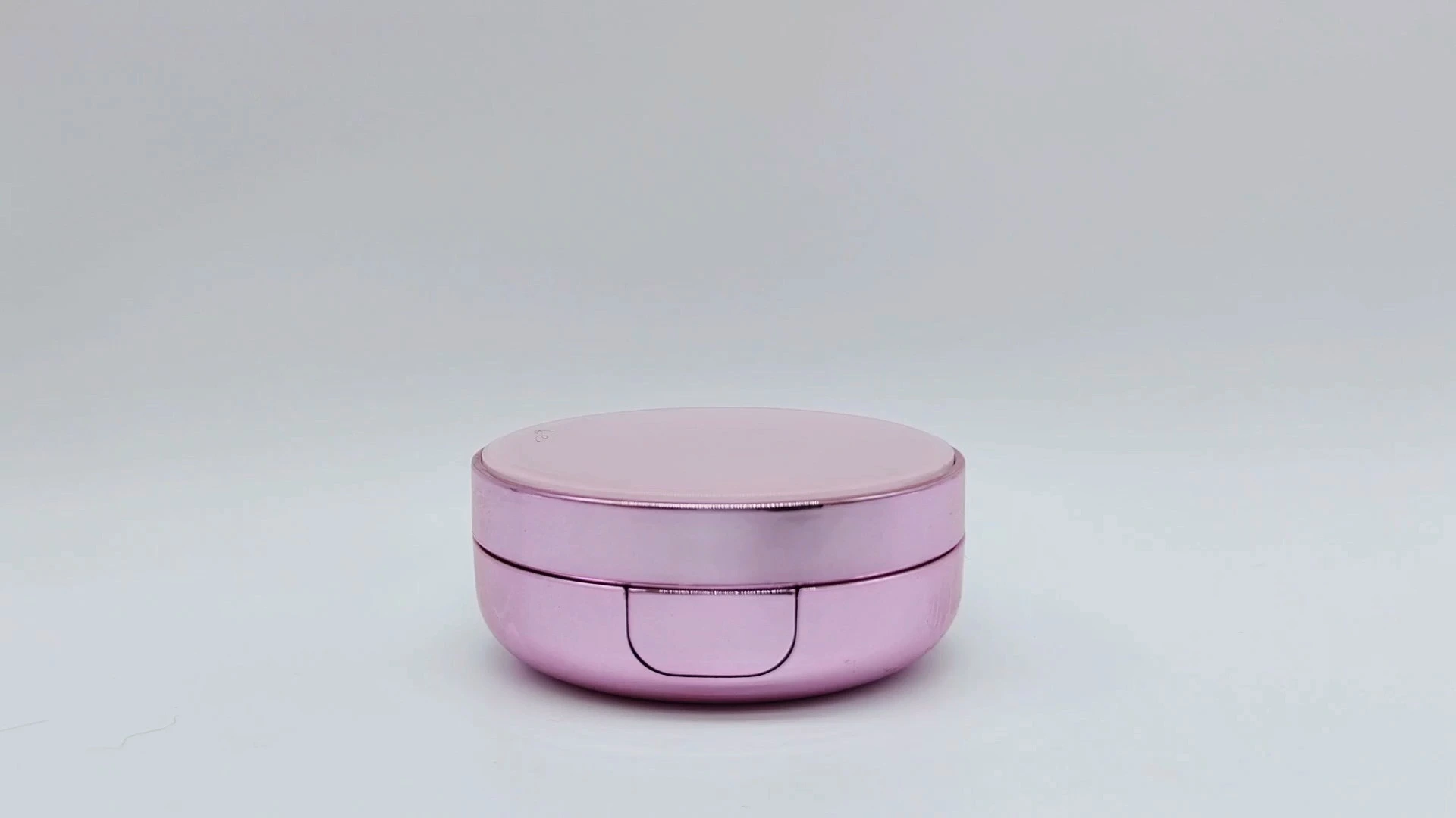 Glamorous OEM Electroplating purple air cushion powder box 1