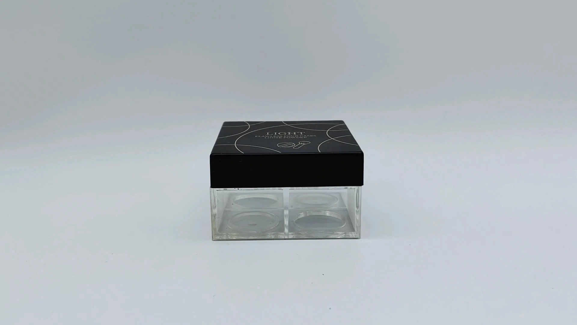 Portable PP plastic cosmetic packaging container for travel and business trips 1