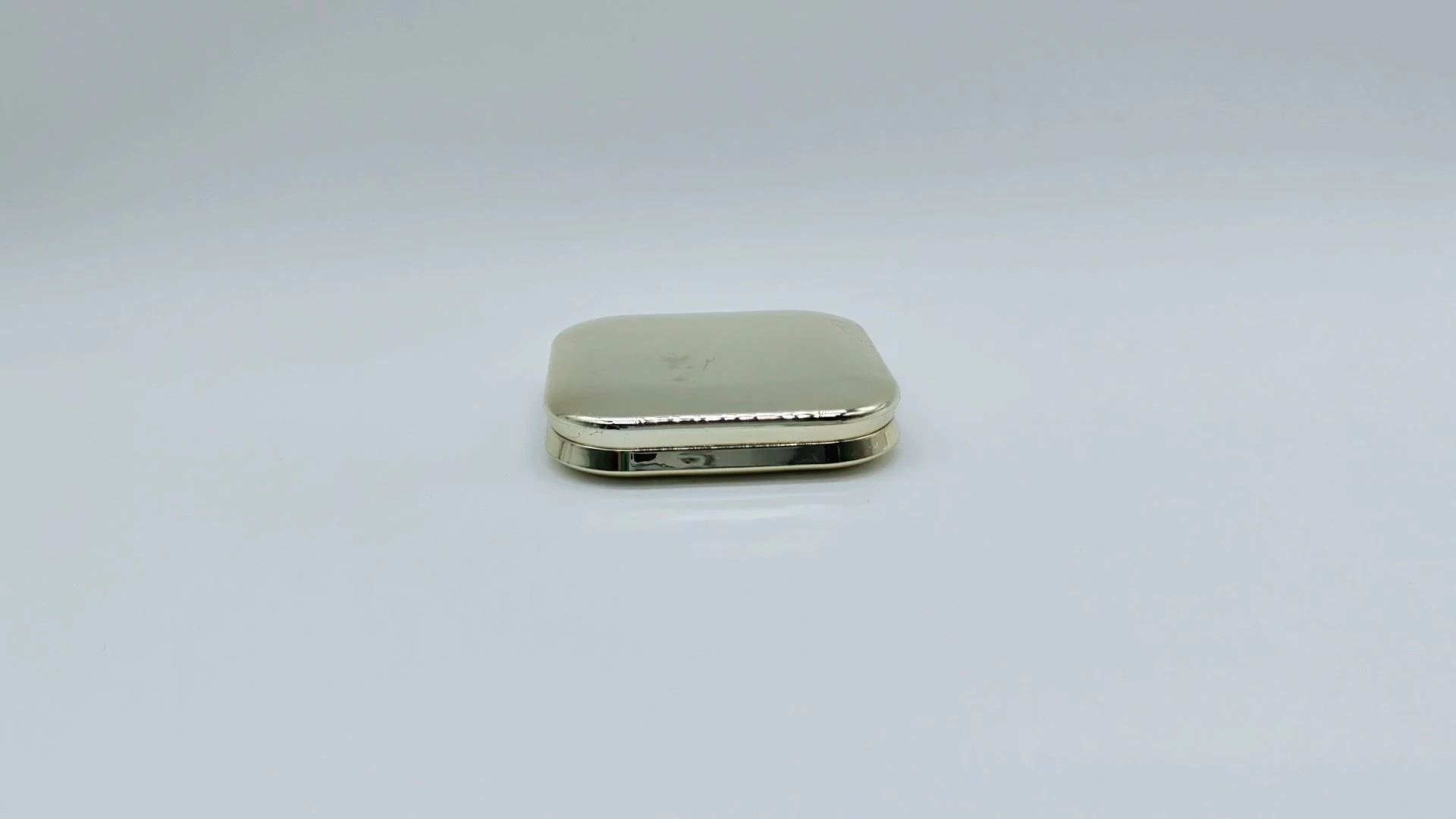 Customized Logo Stainless Steel Pocket Makeup Empty Powder Box with Mirror for Travel 1