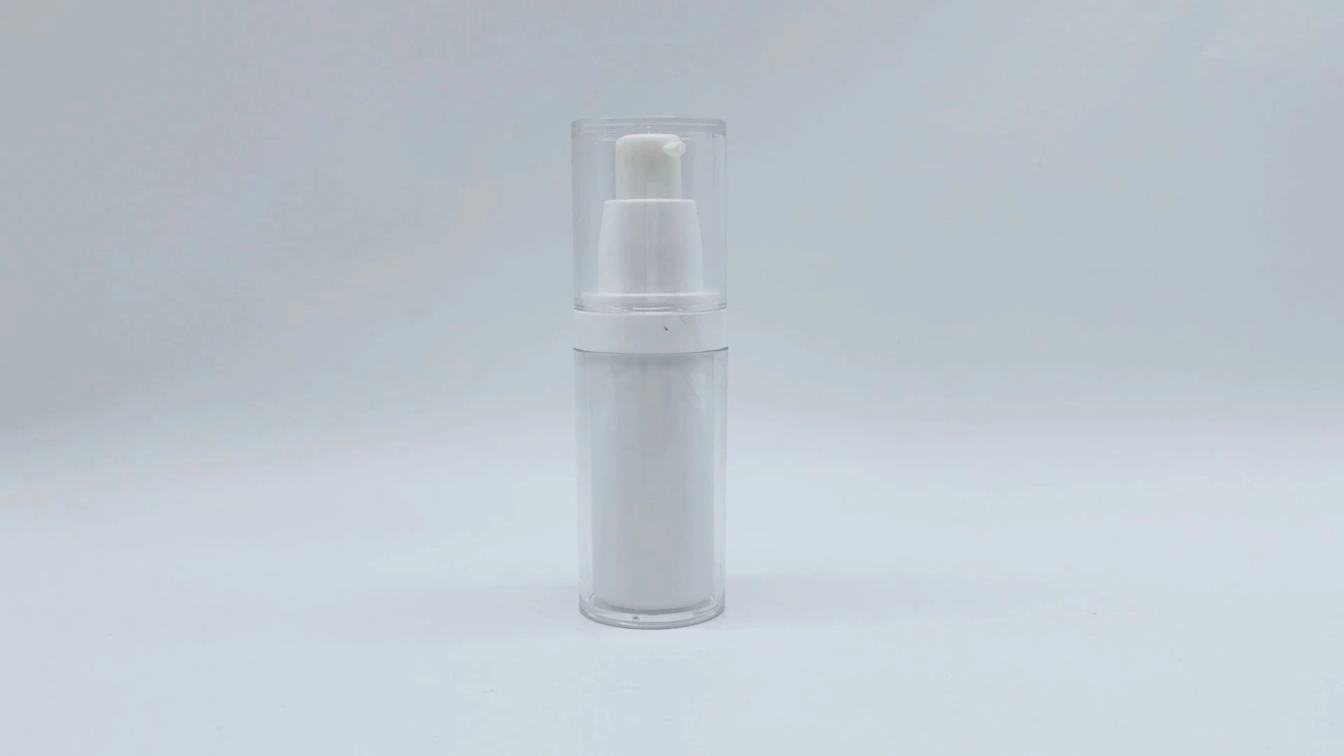 Envase de espuma para loción, champú y esencia de 40 ml con interior blanco transparente, envases de PE, plástico, PS y PET para cosméticos. 1