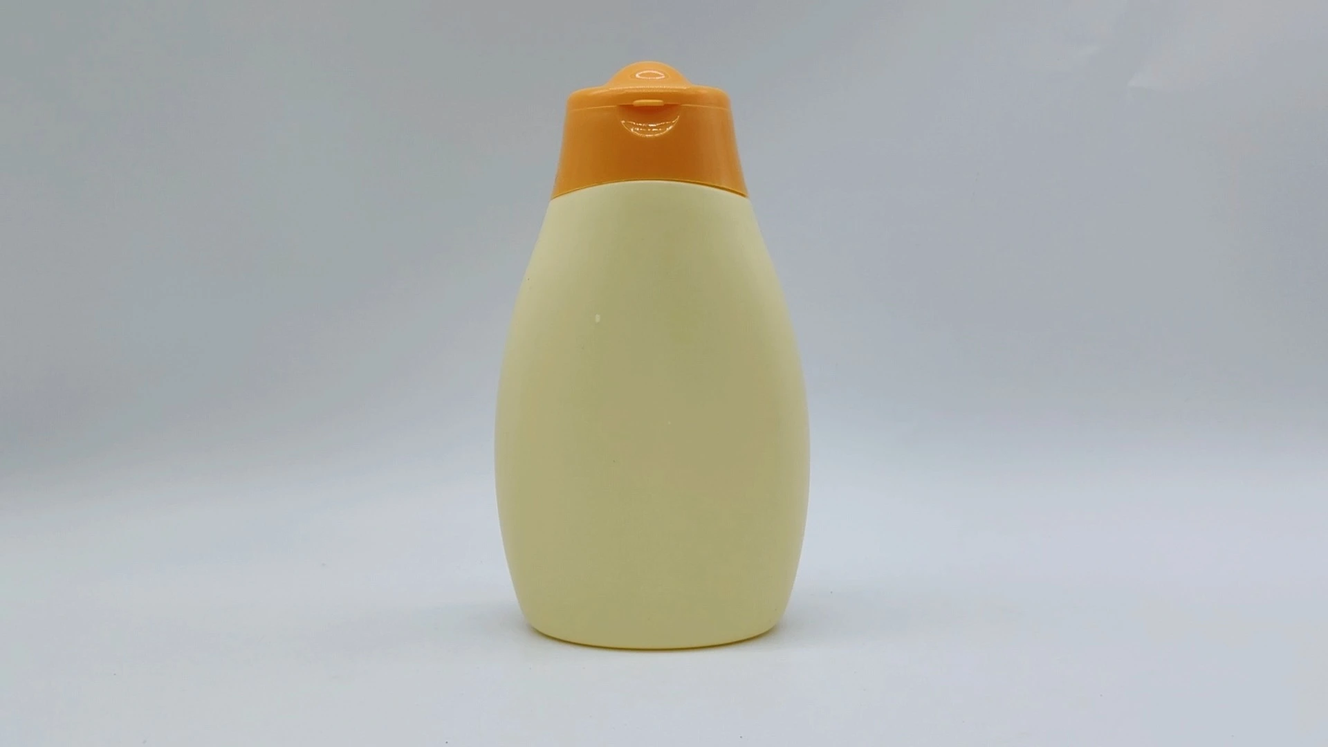 Flacon souple de 220 ml, couleur marron clair et orange, contenant pour lotion, shampoing, essence, crème, emballage PE-plastique-PS-PET, flacons cosmétiques 1