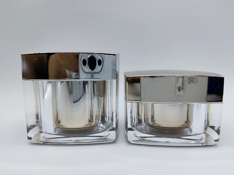 Luxury Designed Twins 40ml 70ml Double Wall Facial Cream Container Packaging Jars 1