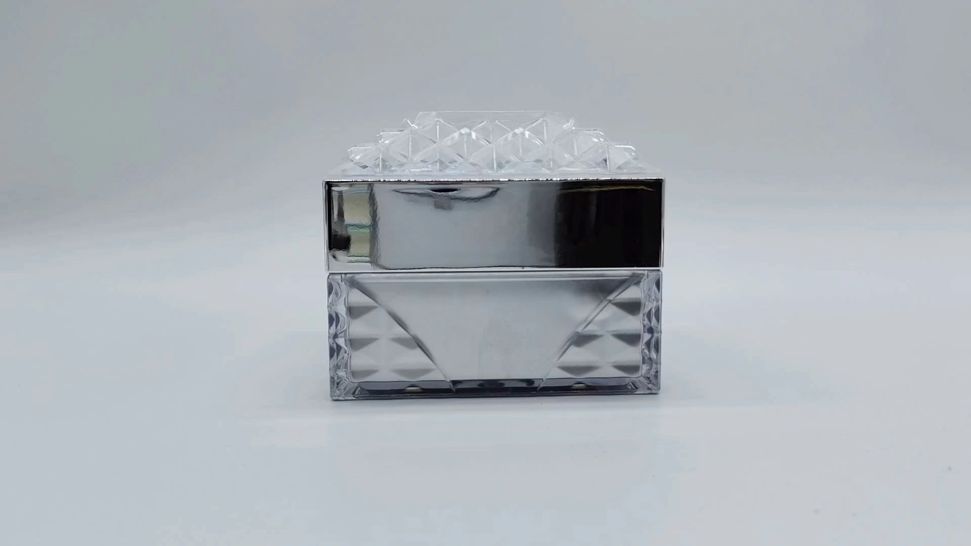 Envase de crema para el cuidado facial y de la piel de 40 ml, de plástico PE-AS, personalizado, con superficie de cristal cuadrada, ideal para envases cosméticos. 1