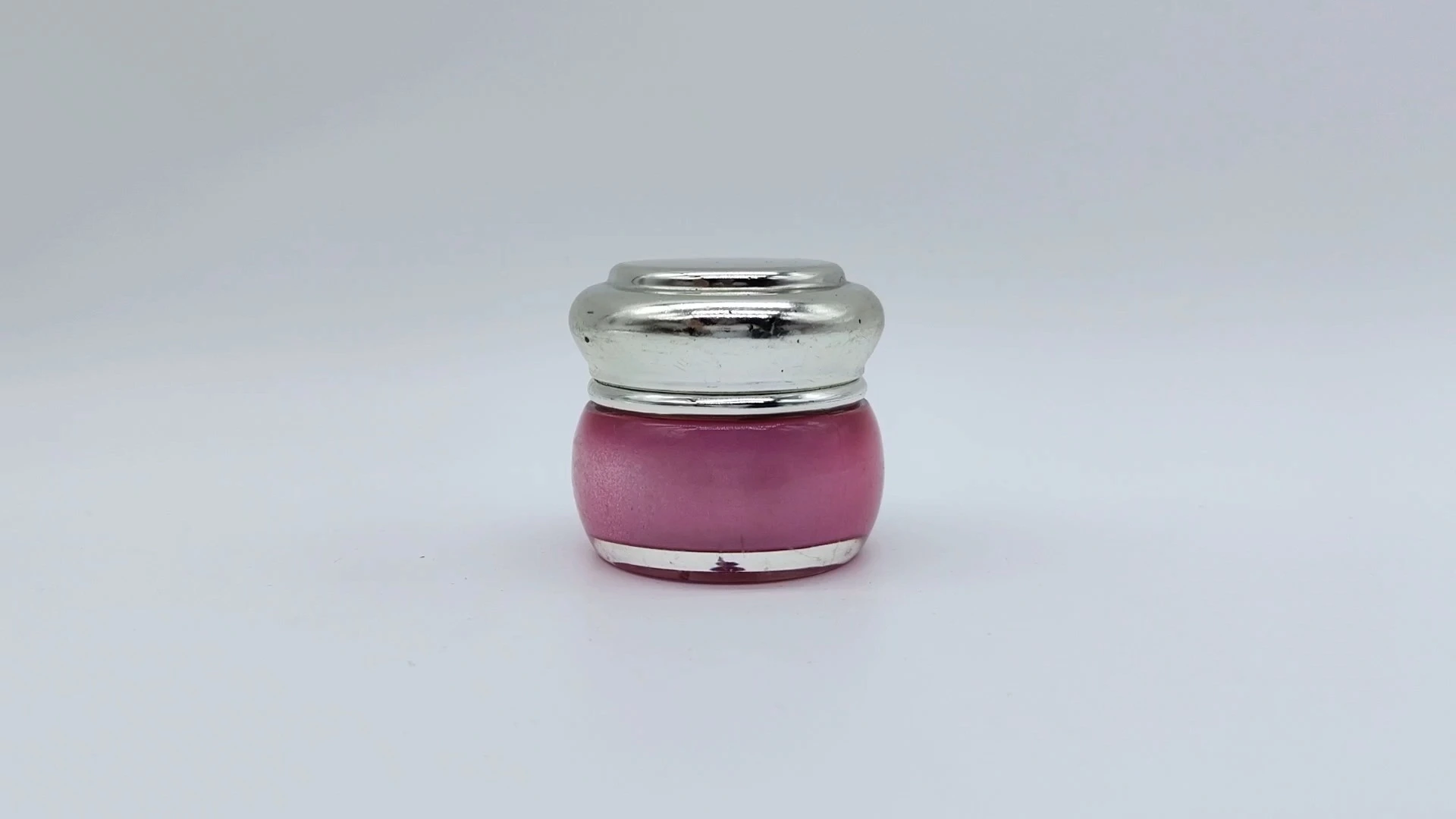 Envase de crema para el cuidado facial y de la piel, redondo, transparente, plateado, galvanizado, de 15 ml, de plástico PE-AS, OEM/ODM, para envases cosméticos. 1