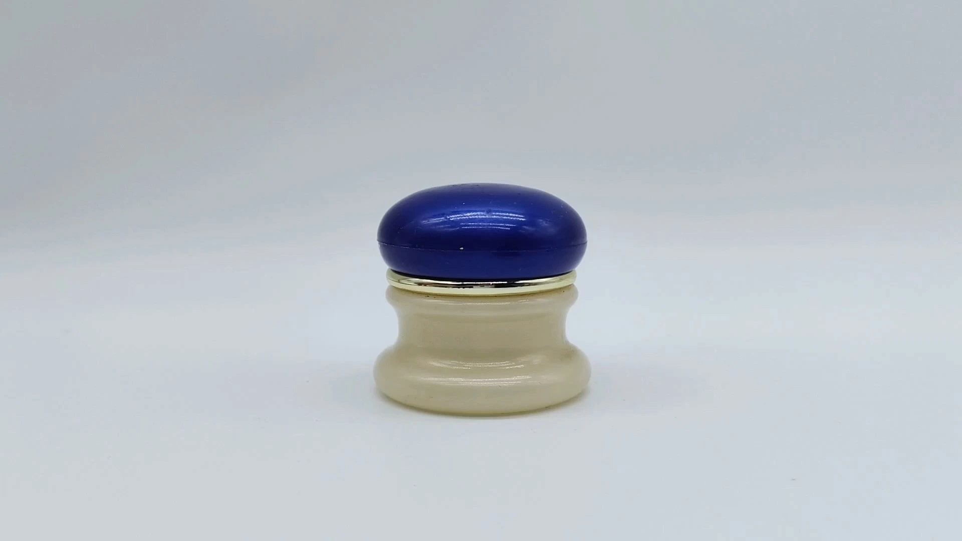 Envase de plástico PE para crema de queso, personalizado, de color azul brillante, tamaño pequeño, 10 ml, para el cuidado facial y de la piel, para envases cosméticos. 1