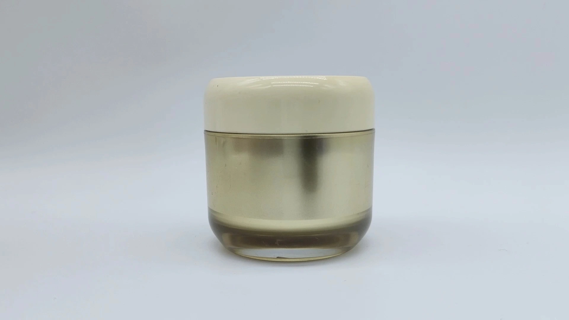 Envase de plástico PE de 30 ml para crema facial, cuidado de la piel, cosméticos, personalizado, de lujo, al por mayor, con doble pared interior, dorado 1