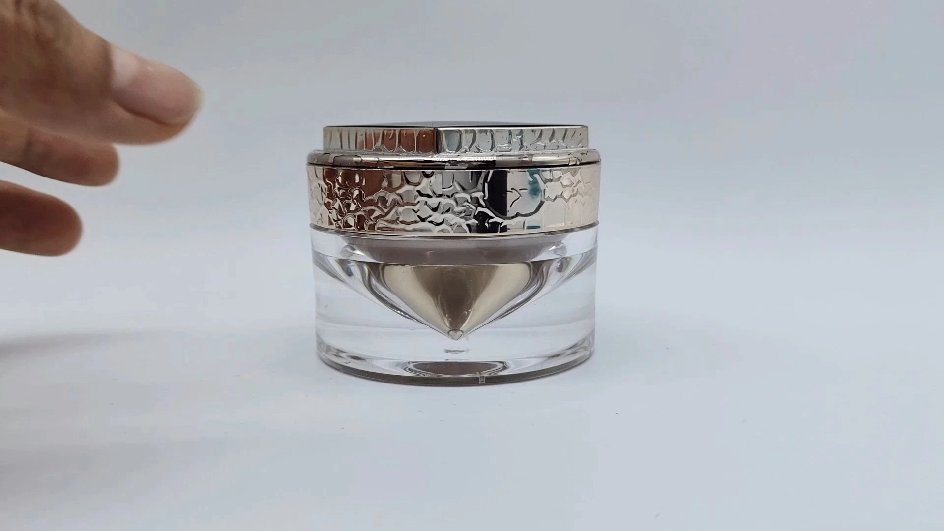 Envase de plástico PE de 35 ml para crema facial y cuidado de la piel, personalizado, con interior dorado y paredes gruesas, nuevo diseño 1