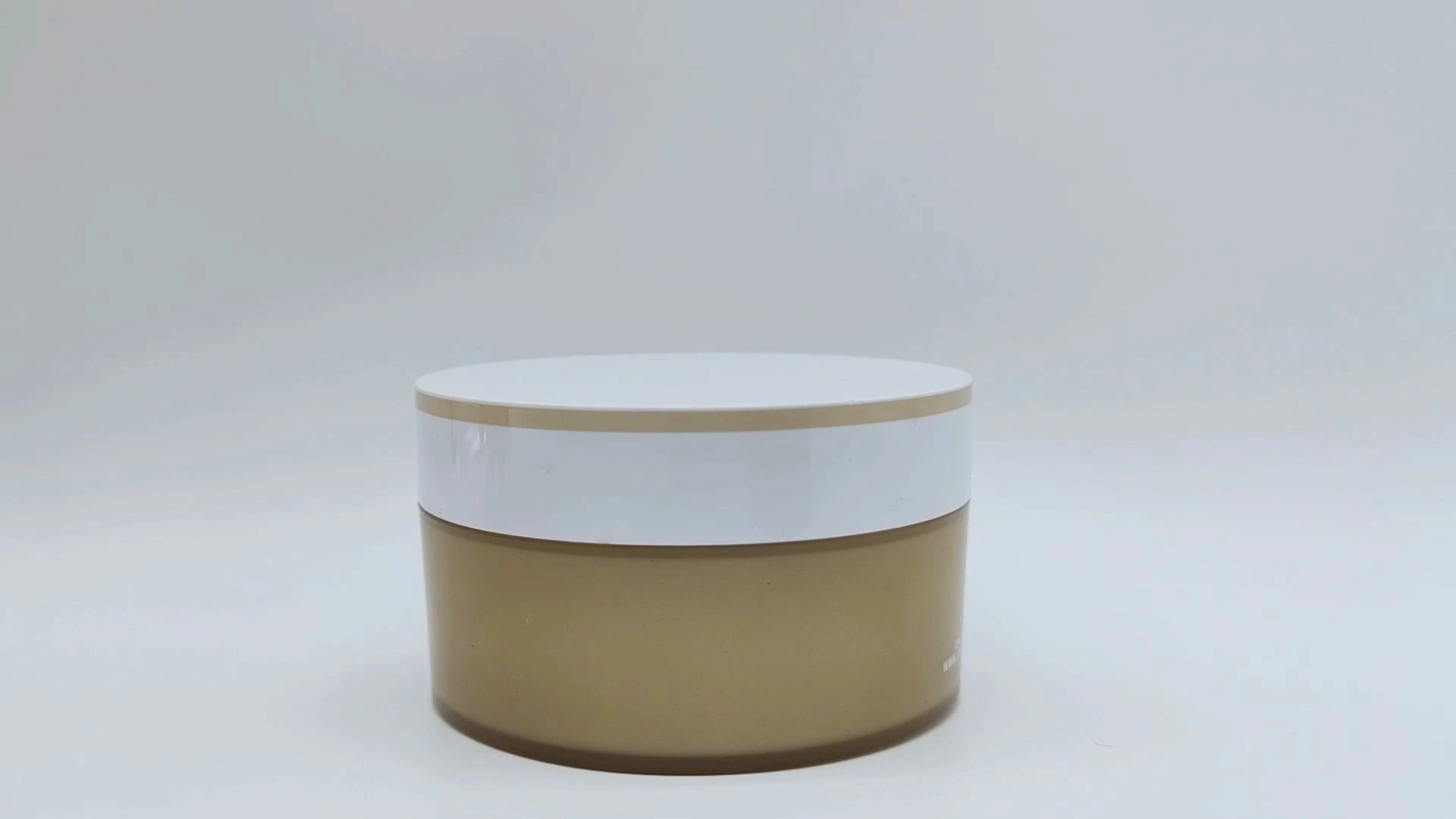 Envases para cremas para el cuidado de la piel, redondos, de 85 ml, en marrón y blanco, personalizados por el fabricante (OEM). 1