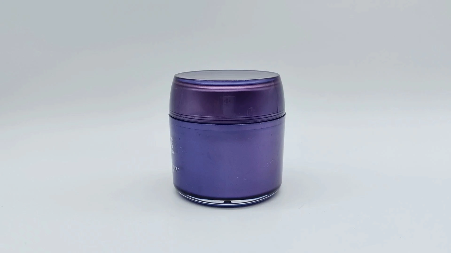 Pots d'emballage cosmétiques haut de gamme personnalisés à double paroi bleu foncé de 80 ml en plastique PE-AS pour crème de soin du visage et des mains 1