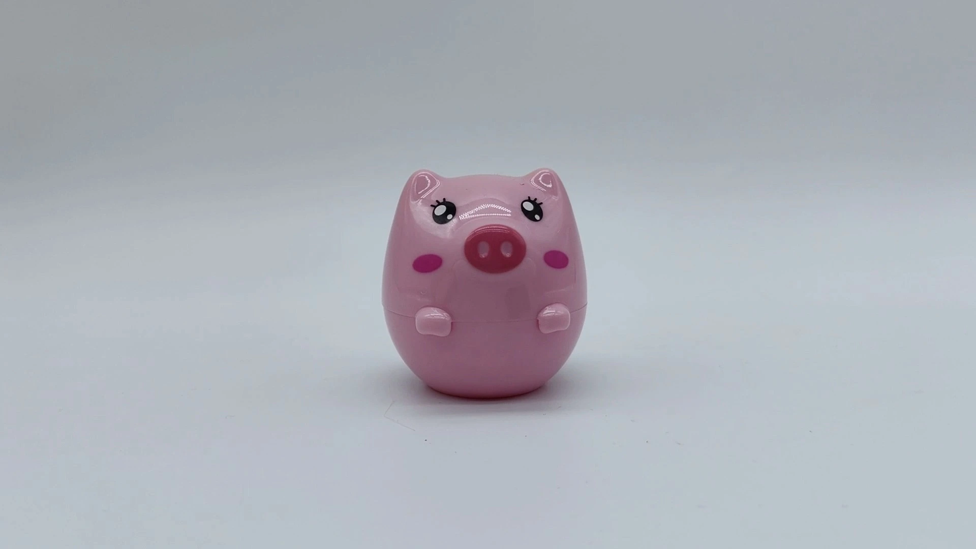 Envase de plástico PE-AS para crema facial y cuidado de la piel, personalizado por ODM, con diseño infantil encantador, en forma de cerdito morado, de 15 ml, para envases cosméticos. 1