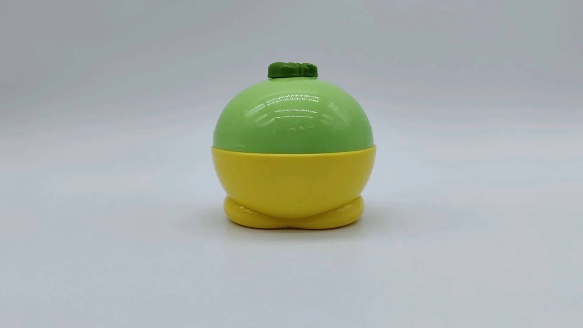 Pots de crème pour le visage et les mains en plastique PE, de forme ronde, de 35 ml, joliment conçus, OEM, personnalisés, jaunes et verts 1