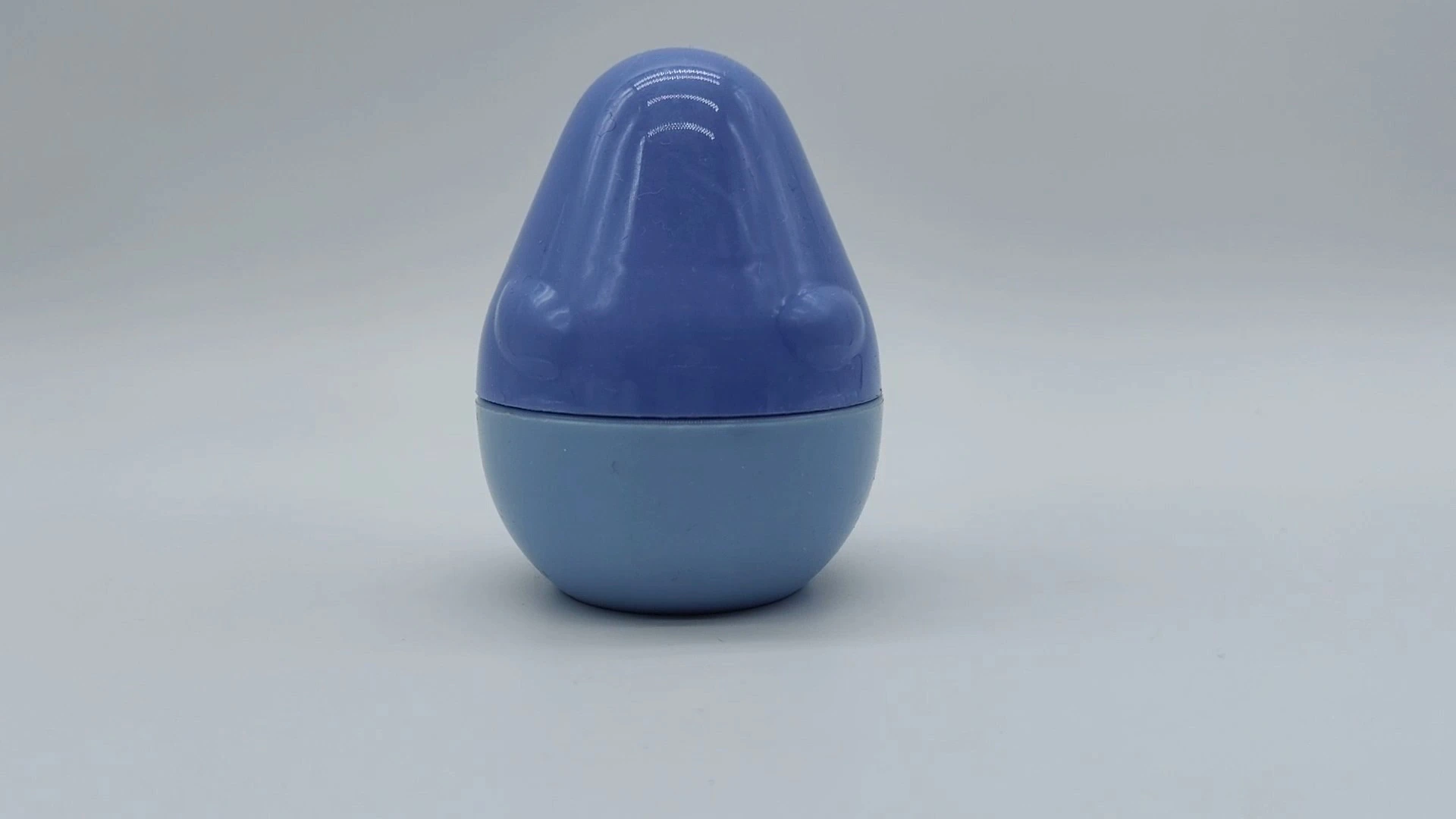 Envase de plástico PE para cremas faciales y de manos, personalizado, OEM/ODM, al por mayor, con un bonito diseño en forma de pera, color azul claro/profundo, de 35 ml, para el cuidado de la piel. 1