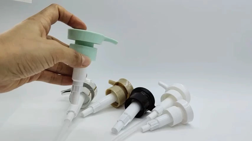 Hot selling leakproof lotion pump white silver brown blue black lotion pump with pipe for pet bottle plastic 1